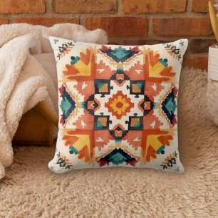Watercolor Southwestern Boho Desert Cushion