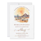 Watercolor Southwestern Desert and Cactus Wedding