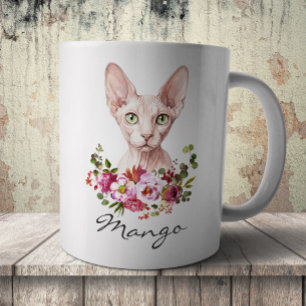 Watercolor Sphynx Cat Coffee Mug
