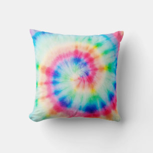 Watercolor Spiral. Organic Artistic Dirty Art. Spi Cushion