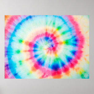 Watercolor Spiral. Organic Artistic Dirty Art. Spi Poster