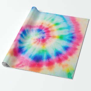 Watercolor Spiral. Organic Artistic Dirty Art. Spi Wrapping Paper