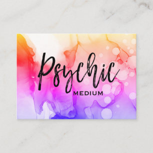 *~* Watercolor Spirit Communication Psychic Medium Business Card
