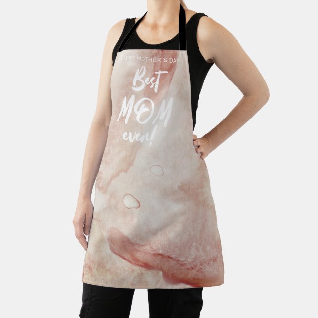 Watercolor Splash Best Mum Ever Mother's Day Apron (Insitu)