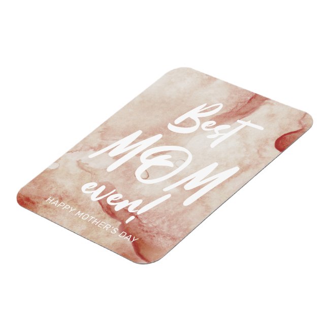 Watercolor Splash Best Mum Mother's Day Magnet (Left Side)