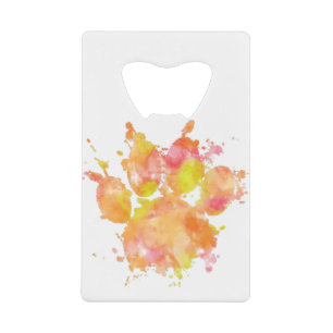 Watercolor Splash Dog Paw Print