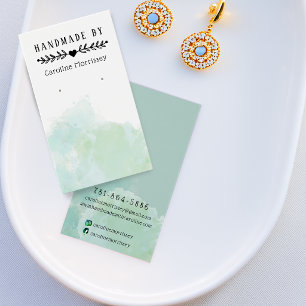 Watercolor Splash Earring Display Card