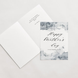 watercolor splash happy mother's day card