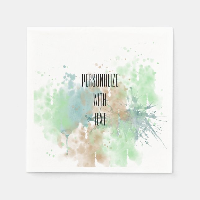 Watercolor Splash Napkin (Front)