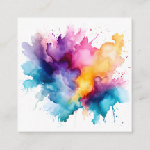 Watercolor Splash Rainbow