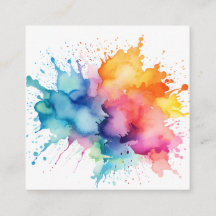 Watercolor Splash Rainbow
