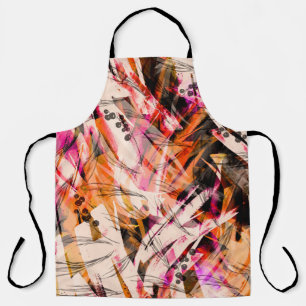 Watercolor splash, vintage abstract background. apron