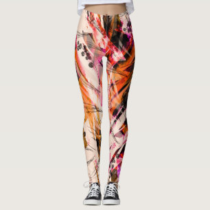 Watercolor splash, vintage abstract background. leggings