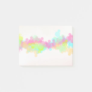 Watercolor Splatter Colourful Abstract Design Post-it Notes