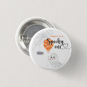 Watercolor Spooky One 1st Birthday 3 Cm Round Badge