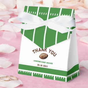 Watercolor Sport Football Baby Shower  Favour Box