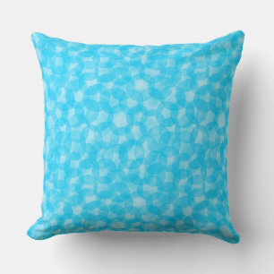 Watercolor Spots Pattern - Sky Blue Cushion