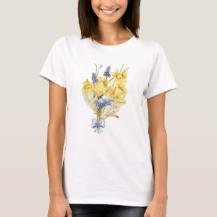 Watercolor Spring Bouquet with Yellow Daffodils T-Shirt