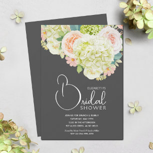 Watercolor Spring Floral Bridal Shower Invitation