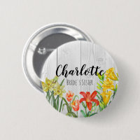 Watercolor Spring Flowers Floral Illustration