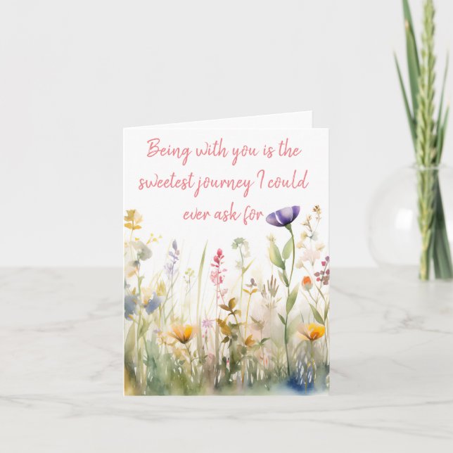 Watercolor Spring Mix Floral Every Celebration Card (Front)