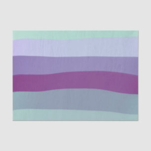 Watercolor Spring Stripe   Purple and Green Tissue Paper