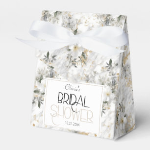 Watercolor Springflowers Marible Bridal Shower Favour Box