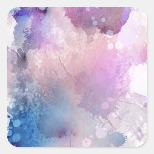 Watercolor Square Sticker (Front)