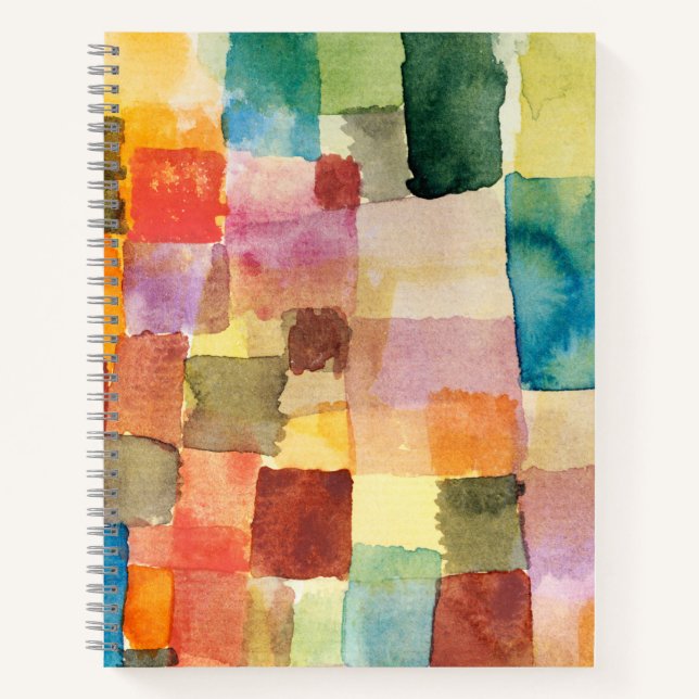 Watercolor squares - Paul Klee Notebook (Front)