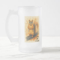 Watercolor Squirrel Mug – Cute Forest Animal Gift