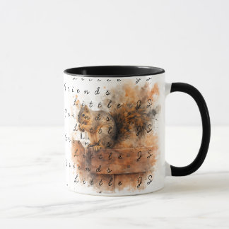 Watercolor Squirrel Mug – Cute Forest Animal Gift