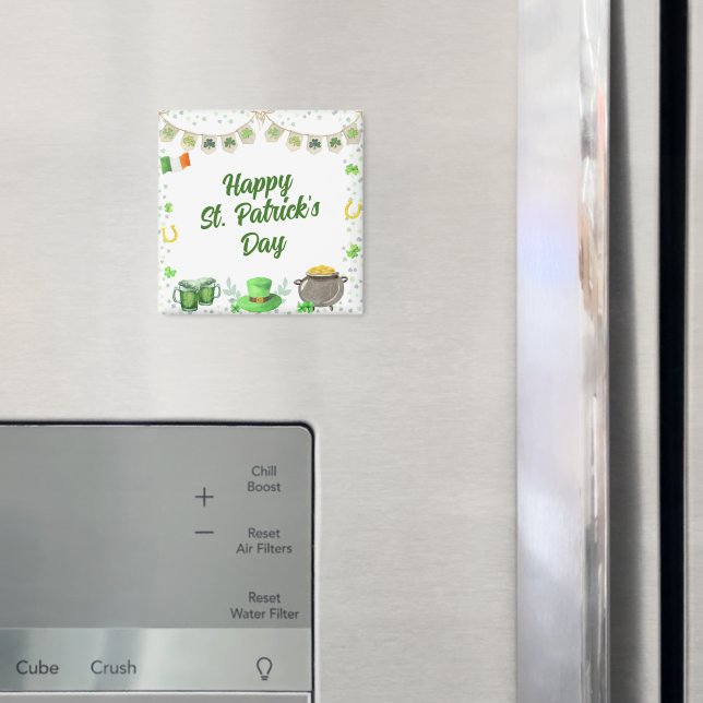 Watercolor St Patricks Magnet (In Situ (Fridge))