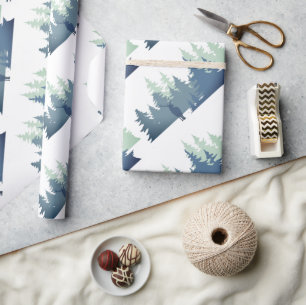 Watercolor Stag Forest Animal Nature Art  Wrapping Paper