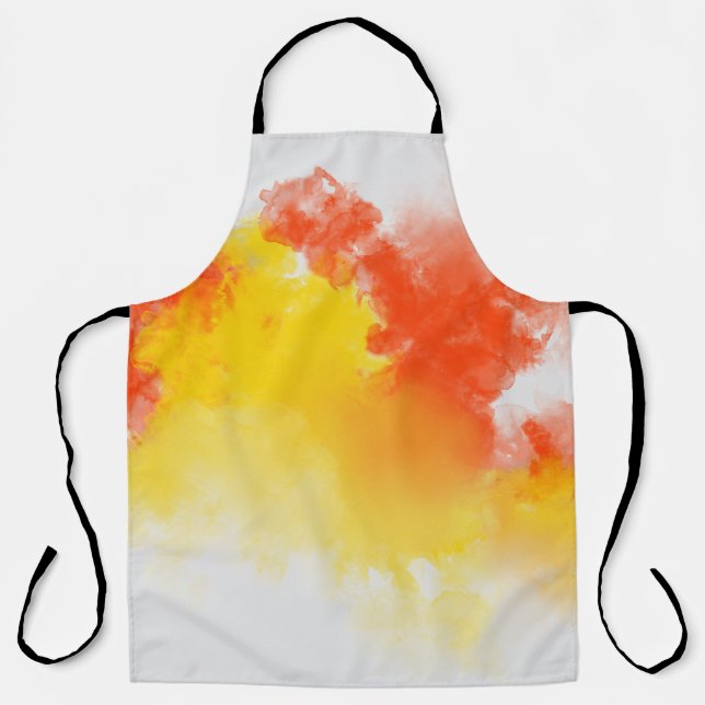 Watercolor stains paints summary apron (Front)