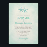 Watercolor Starfish Beach Wedding Invitation<br><div class="desc">Make your seaside nuptial one to remember with this chic Watercolor Starfish wedding collection. Custom colours and matching products are available upon request.

 View our complete Watercolor Starfish collection:


 You may also like:</div>