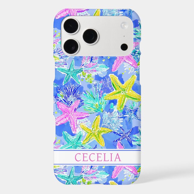 Watercolor Starfish Monogrammed (Back)