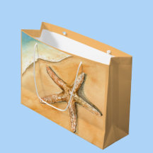 Watercolor Starfish On Beach