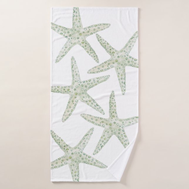Watercolor Starfish Towel (Bath Towel)