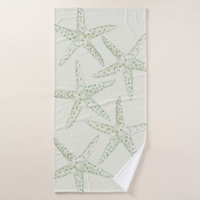 Watercolor Starfish Towel (Bath Towel)