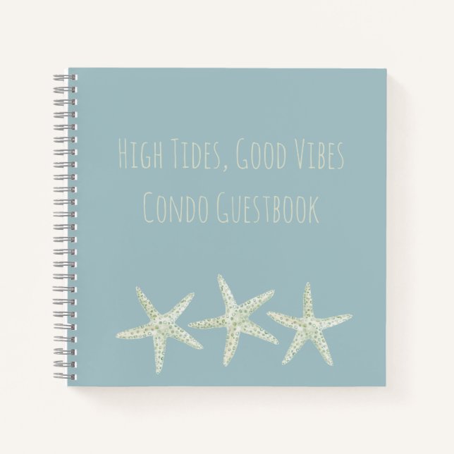 Watercolor Starfish Trio Notebook (Front)
