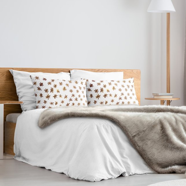 Watercolor stars - amber pillowcase (Creator Uploaded)