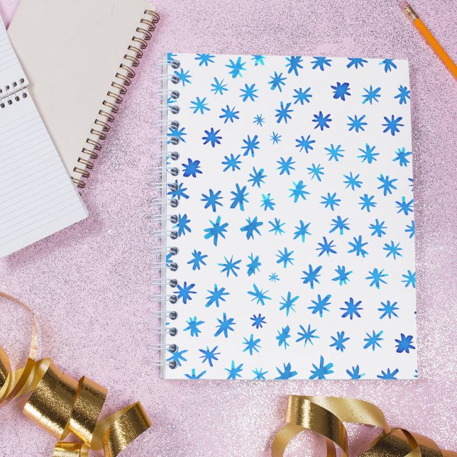 Watercolor stars - blue notebook (Creator Uploaded)