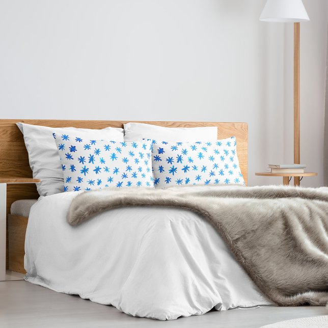 Watercolor stars - blue pillowcase (Creator Uploaded)