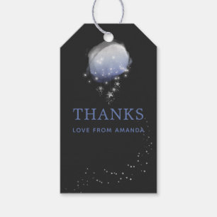 Watercolor Stars Night Sky Baby Shower Thank You Gift Tags