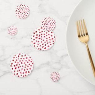 Watercolor stars - red confetti