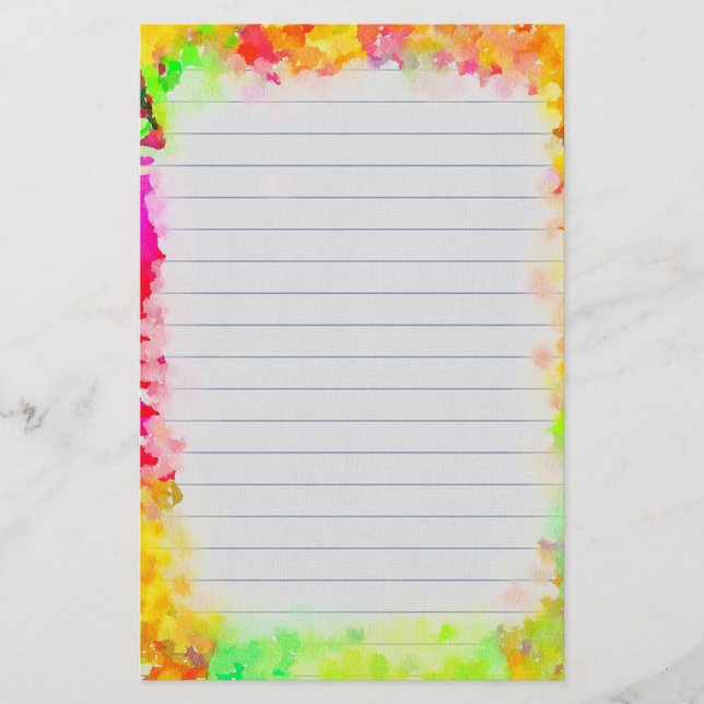 Watercolor Stationery (Front)