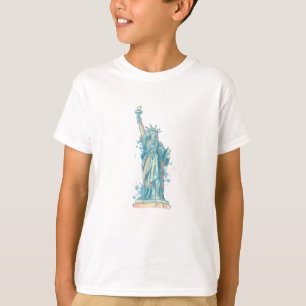 WATERCOLOR STATUE OF LIBERTY T-Shirt