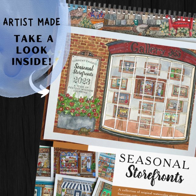 Watercolor Storefronts Calendar (Creator Uploaded)