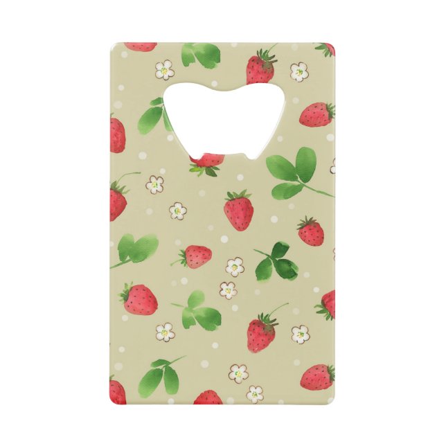Watercolor strawberries pattern (Front)
