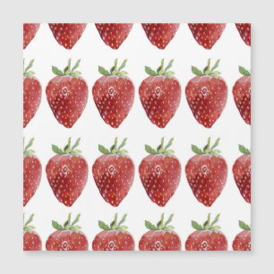Watercolor strawberries: seamless pattern